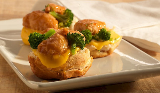Asian Tempura Chicken Biscuit Sliders
