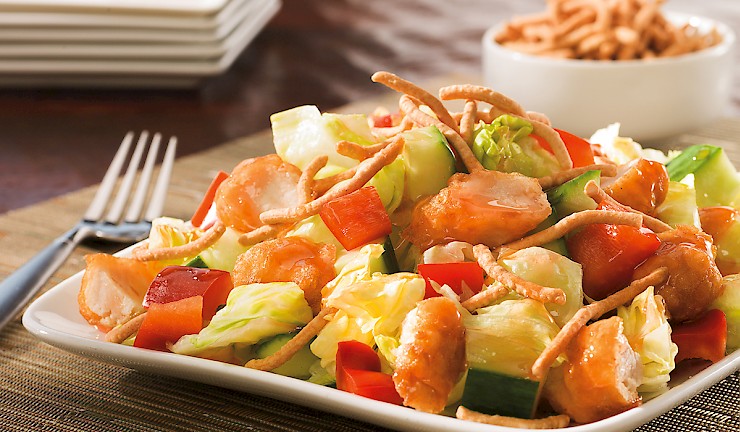 Crunchy Tempura Chicken Salad