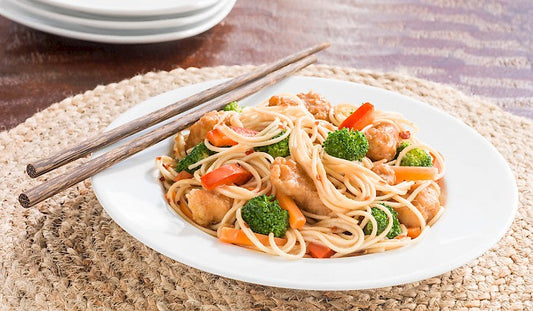 General Tso's Chicken with Yakisoba Noodles