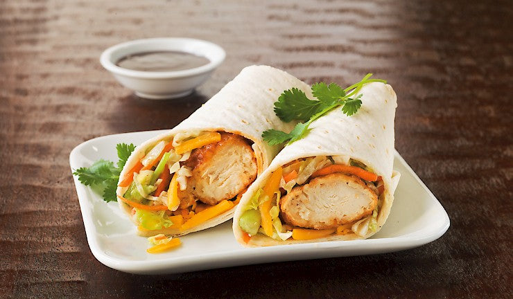 Spicy Chicken Soft Tacos with Asian Slaw